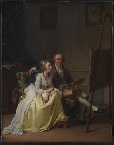 Kunstneren og hans kone Rosine, født Dørschel av Jens Juel