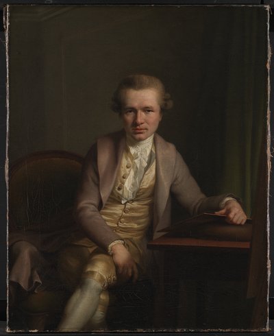Gravøren Johann Friderich Clemens ved sitt arbeidsbord av Jens Juel