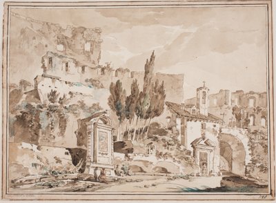 Interiøret i Colosseum, Roma av Jens Petersen Lund