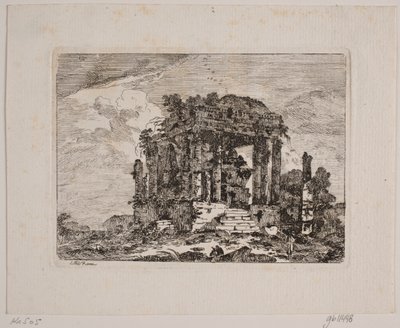 Ruinene av et mausoleum av Jens Petersen Lund