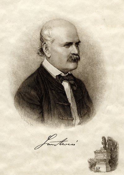 Portrett av Ignaz Philipp Semmelweis 1818-1865 av Jenö Eugen Doby