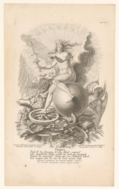 Allegori om falsk tro (Opinio) Die Einbildung / Opinion (tittel på objekt) Allegorier (serietittel) av Jeremias Wachsmuth