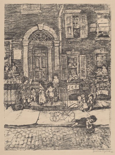 Gatescene (New York) av Jerome Myers