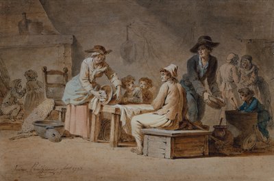 En bondefamilie i et indre av Jerome Preudhomme