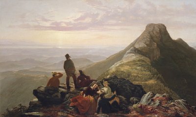 The Lated Party på Mansfield Mountain, 1858. av Jerome Thompson