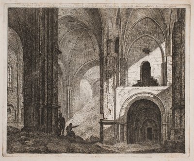 Interiør fra samme Ruin 1806 av Jes Bundsen