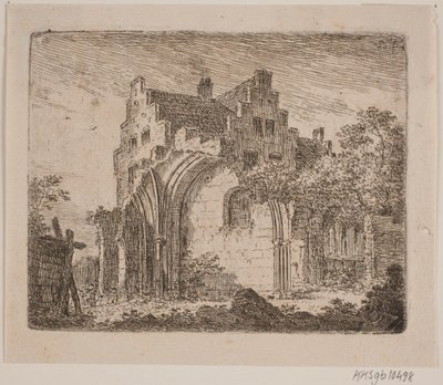 Ruin av en klosterbygning av Jes Bundsen
