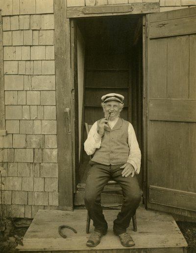 Kaptein Billy Bowen, sjøkaptein i Nantucket, ca. 1905-09 av Jessie Tarbox Beals