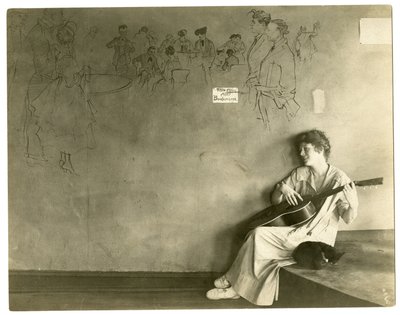 Grace Godwin's Garret, Greenwich Village, New York, USA, ca. 1917-18 (foto av gelatinsølv) av Jessie Tarbox Beals