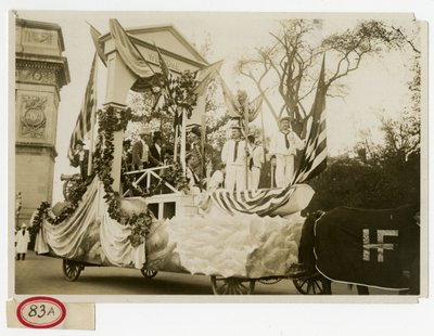 Historical Parade Float No 47 Velkommen til Lafayette av Jessie Tarbox Beals