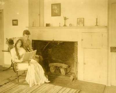 Malcolm Stewart Boylan og hans mor Han er en av de 9 viktige tittelforfatterne i Hollywood, ca. 1905-17 (foto av gelatinsølv) av Jessie Tarbox Beals