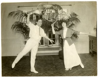 Nye parisiske dansere Señor Sebastian & Mme Mann - de danset ved åpningen av Albemarle Hoffman Roof Garden, ca. 1905-18 (gelatinsølvfoto) av Jessie Tarbox Beals