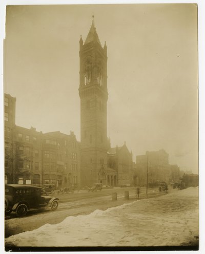 Old South Church, Boston, messe, USA, ca. 1902-10 (foto av gelatinsølv) av Jessie Tarbox Beals