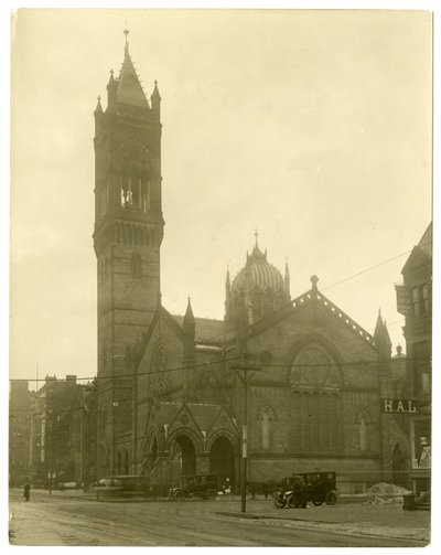 Old South Church, Boston, USA, ca. 1902-10 (foto av gelatinsølv) av Jessie Tarbox Beals