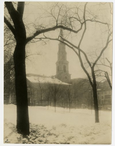 Park Street Church, Boston, USA, ca. 1902-10 (foto av gelatinsølv) av Jessie Tarbox Beals
