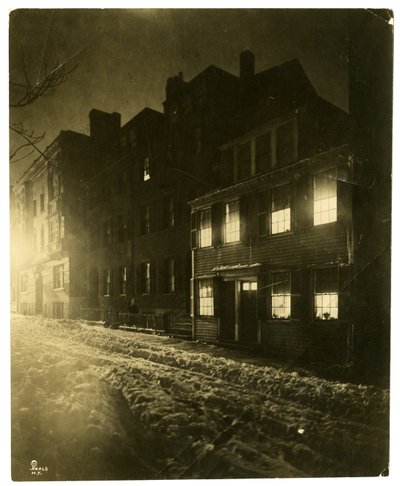 Pinckney Street, Boston, Mass, USA, ca. 1902-10 (foto av gelatinsølv) av Jessie Tarbox Beals