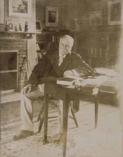 Portrett av William Dean Howells (1837-1920) 1918-20 av Jessie Tarbox Beals