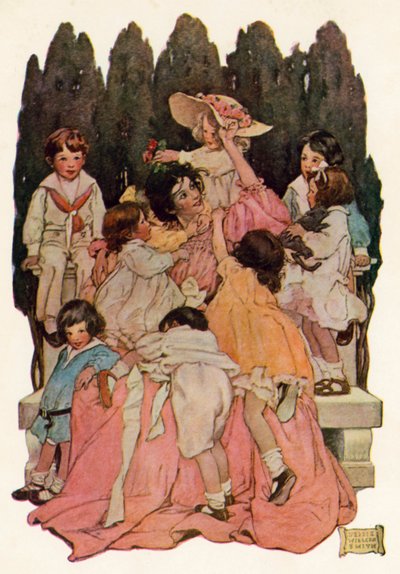 Til tante (farge litho) av Jessie Willcox Smith