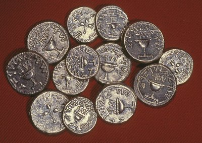 En skare av sekel, Herodian Jerusalem, ca.66-70 AD (sølv) av Jewish School