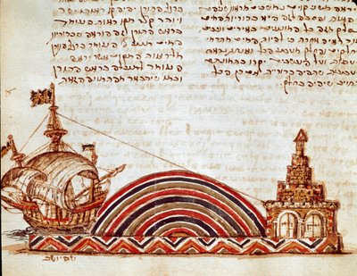 Studie av den marine horisonten (miniatyr av Jewish School