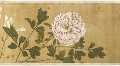 Ett hundre blomster, tidlig på 1600-tallet (malt silke) (detalj) av Jiayan Chen