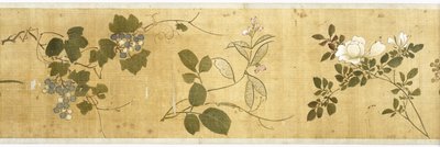 One Hundred Flowers, tidlig på 1600-tallet (malt silke) (detalj: se også 207347-58) av Jiayan Chen