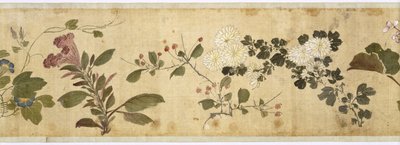 Ett hundre blomster, tidlig på 1600-tallet (malt silke) av Jiayan Chen