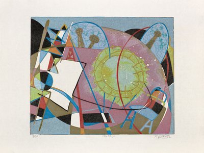 Cote d'Azur, 2020 (tresnitt) av Jim Monson