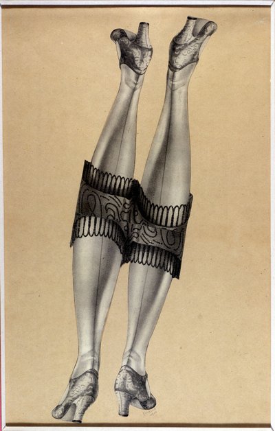 Collage ""Two Beautiful Legs"" - av Jindrich Styrsky (1899-1942) (48 av 35) av Jindrich Styrsky