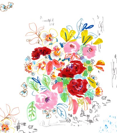 Blomsterskisse 3 av Jo Chambers