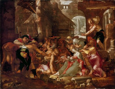 Hyrdenes tilbedelse, c1606 av Joachim Anthonisz Wtewael