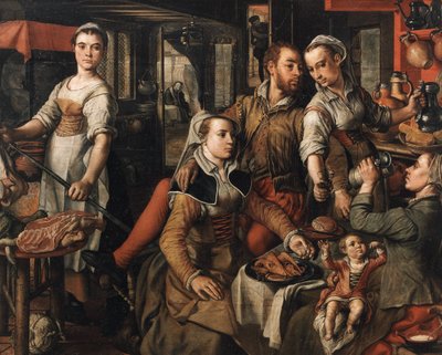 Allegory of Negligence Allegory of Imprudence, 1563. av Joachim Beuckelaer