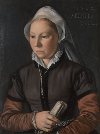Portrett av en ung kvinne av Joachim Beuckelaer