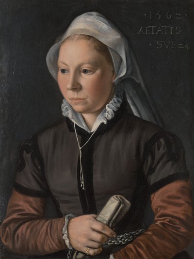 Portrett av en ung kvinne, 1562. av Joachim Beuckelaer