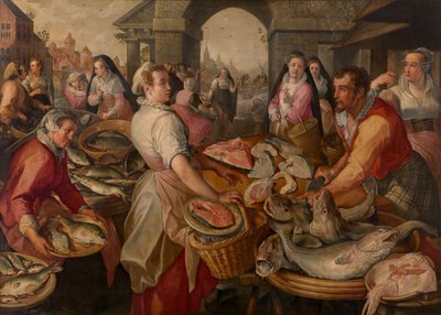 Fiskemarkedet av Joachim Beuckelaer or Bueckelaer