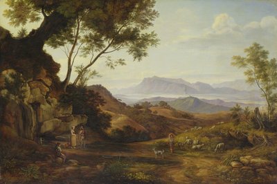 Italiensk landskap av Joachim Faber