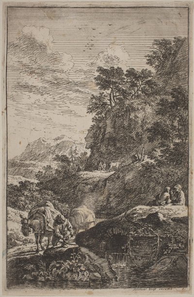 Landskap på Salvator Rosas måte av Joachim Franz Beich