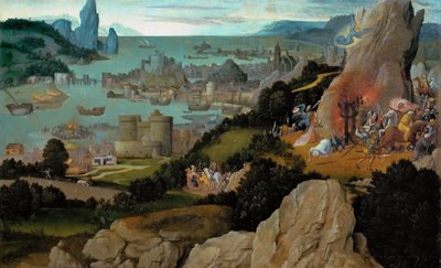 Tidlig nederlandsk kunst: The Martyrdom of Saint Catherine par Patinier, Joachim (ca. 1480-1524), før 1515. Olje på tre, 27,8x44,8. Kunsthistorisk museum, Vienne av Joachim Patinir