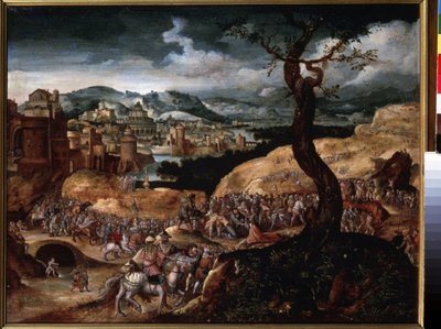 ""The Passion of Christ"" (The Passion of Christ) Oppstigningen til Golgata. Maleri av Joachim Patinier (eller Patiner eller Patinir) (ca. 1480-1524) Pushkin-museet fra 1500-tallet, Moskva av Joachim Patinir
