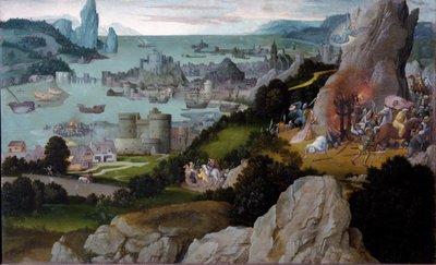 Martyrdommen til St. Katarina av Alexandria (maleri av Joachim Patinir