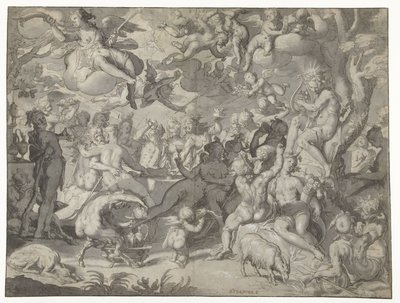 Bryllup av Peleus og Thetis av Joachim Wtewael or Utewael