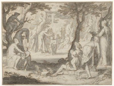 Kristi dåp av Joachim Wtewael or Utewael