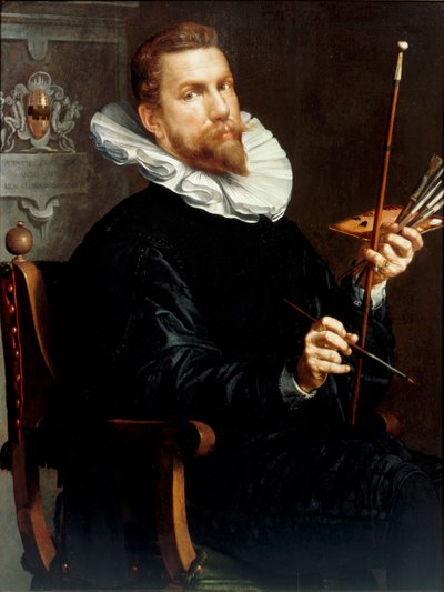 Selvportrett, 1601 av Joachim Wtewael or Utewael