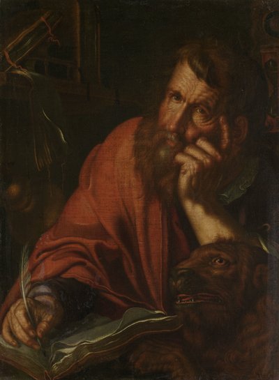 Evangelisten Saint Mark av Joachim Wtewael or Utewael