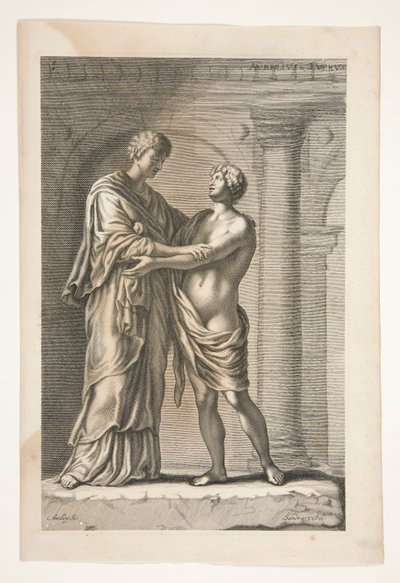 Papirius, fra Ancient Sculptures Admired av Joachim von Sandrart