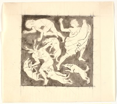 Actaeons død av Joakim Frederik Skovgaard