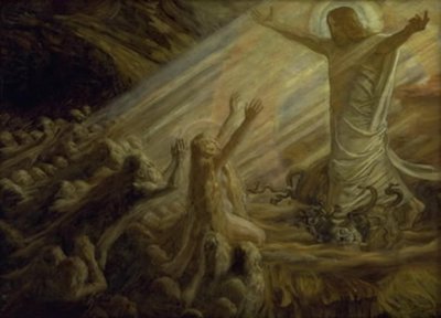 Kristus i de dødes rike. Studere av Joakim Frederik Skovgaard