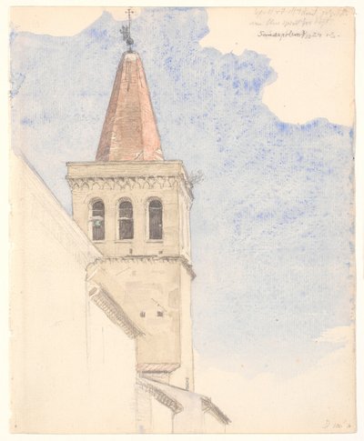 Klokketårn i Sansepolcro av Joakim Frederik Skovgaard