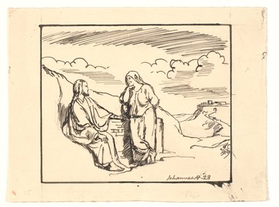Kristus og den samaritanske kvinnen av Joakim Frederik Skovgaard