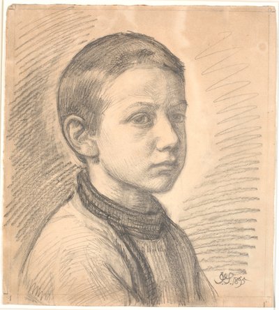 Portrett av maleren J.Th. Skovgaard som gutt av Joakim Frederik Skovgaard